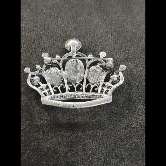 Crown Rhinestone Brooch - Picture 2 of 2